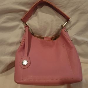 Dooney & Bourke Pink Pebble Leather Shoulder Bag